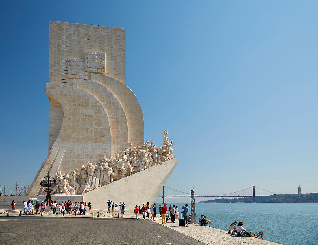 Lissabon - Belém, Denkmal Padrao dos Descombrimentos, Rio Tejo, Distrikt Lisboa, Portugal, Europa