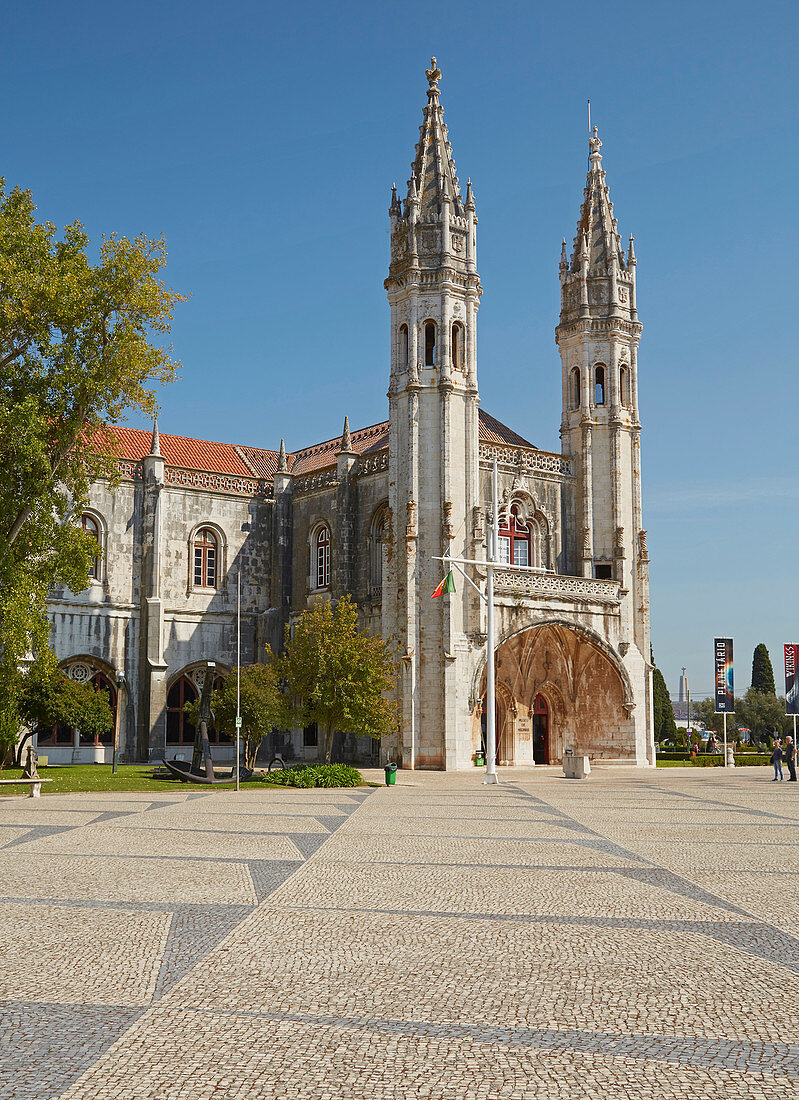 Marinemuseum im Westflügel des Mosteiro dos Jerónimos, Lissabon - Belém, Rio Tejo, Distrikt Lisboa, Portugal, Europa