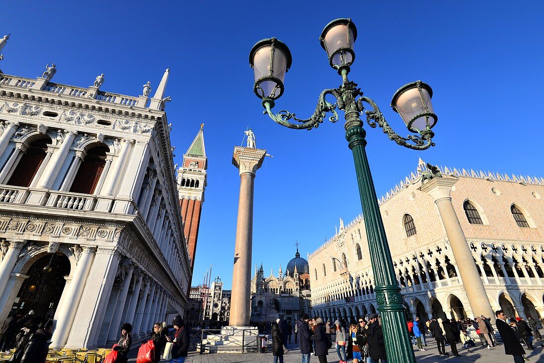 Am Piazzetta San Marco, Venedig, Italien