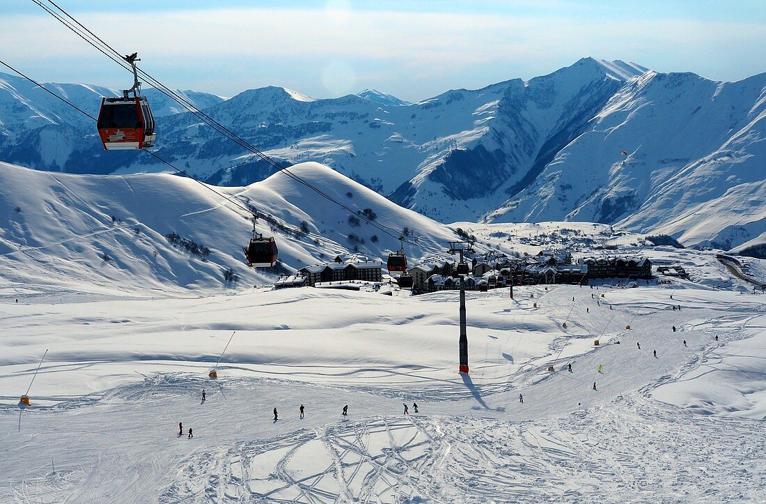 Skigebiet Gudauri, an der Heerstraße im Grossen Kaukasus, Georgien