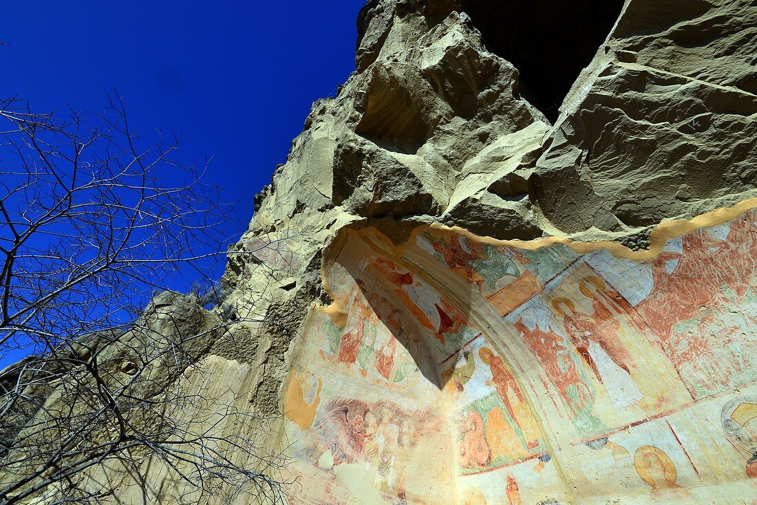 Cave Udabno at Monastary Davit Gareja, Kachetien, Georgia