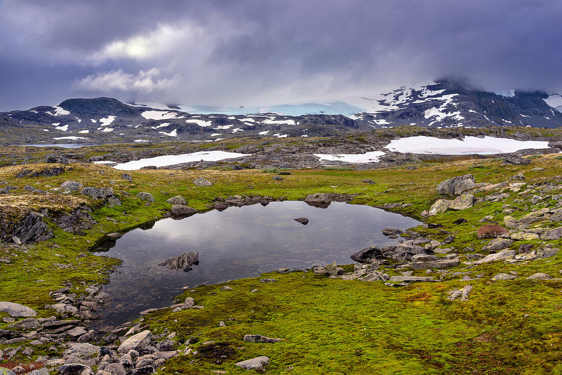Das Hochland von Sognefjellet, Oppland, Norwegen,  Europa