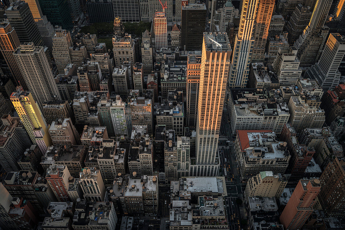 Dächer mit Wassertanks, Blick von Aussichtsplattform des Empire State Building, Manhattan, New York City, Vereinigte Staaten von Amerika, USA, Nordamerika