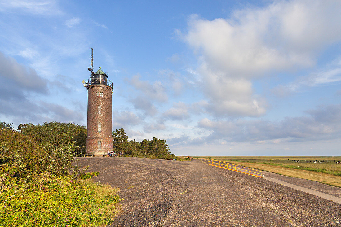 Lighthouse St. Peter Böhl in St. Peter-Ording, peninsula Eiderstedt, North Frisia, Schleswig-Holstein, Northern Germany, Germany, Europe