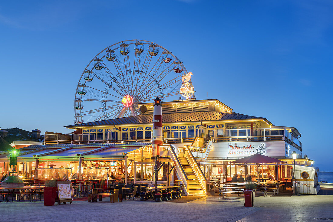 Gosch fish market in the harbour of List, North Frisian Island Sylt, North Sea coast, Schleswig-Holstein, Northern Germany, Germany, Europe