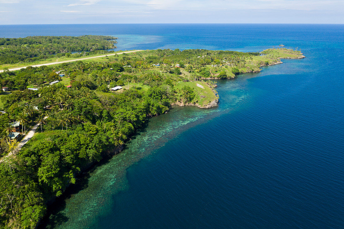 Fjordlandschaft von Cape Nelson, Tufi, Oro Provinz, Papua Neuguinea