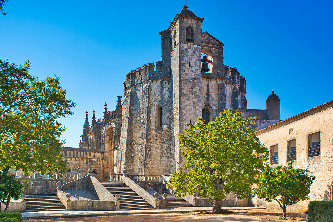 Die Templerkirche, Charola, im Convento da Ordem de Cristo, Tomar, Zentralportugal, Portugal
