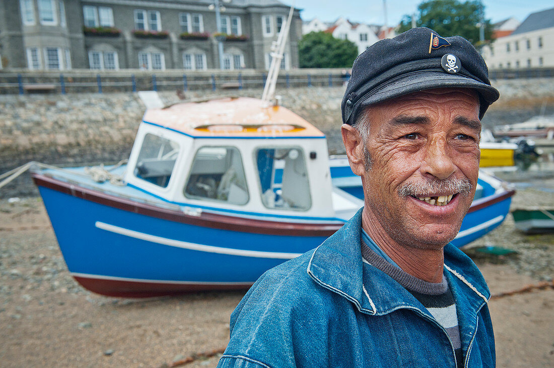 Portrait eines Fischers, Kanalinsel Guernsey