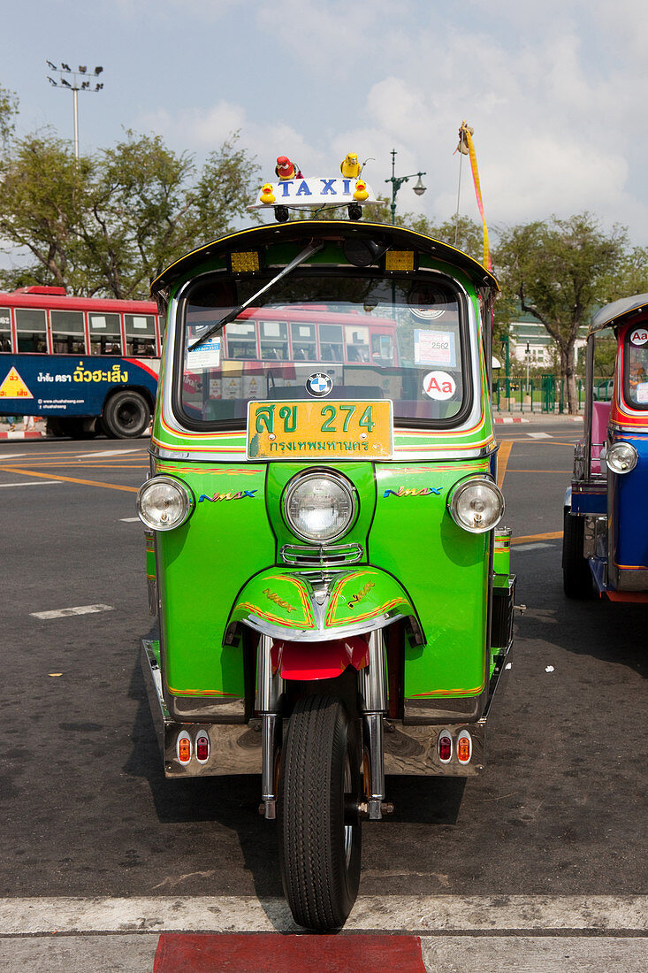 Tuk Tuk am Königspalast, Bangkok, Thailand