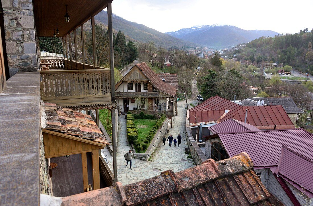 renovated lane in Tufenkian Complex, Dilijan, Caucasus, Northern Armenia, Asia