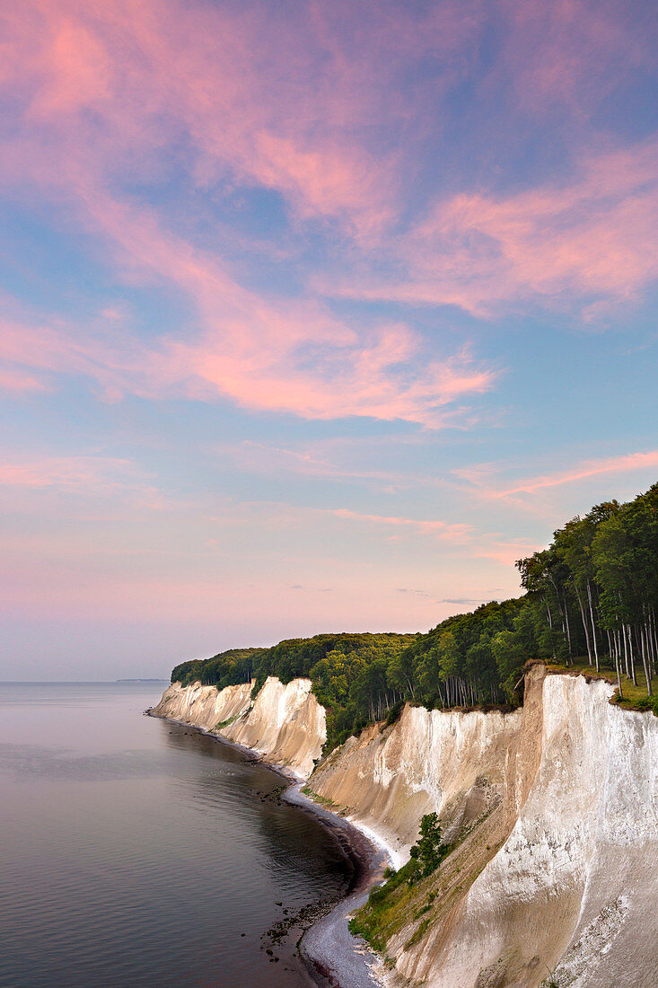 Chalk cliffs, Jasmund National Park, Rügen, Baltic Sea, Mecklenburg-Vorpommern, Germany