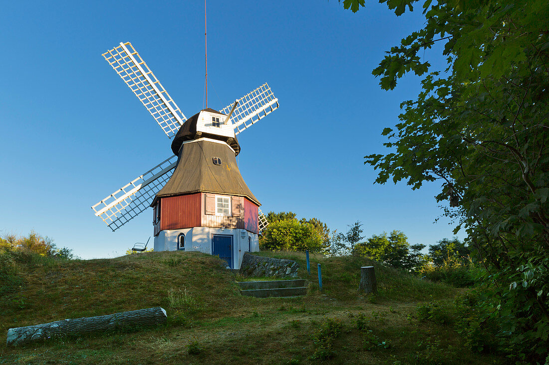 Windmill, Amrum, North Sea, Schleswig-Holstein, Germany