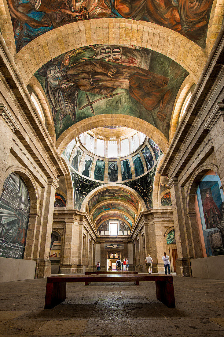 Jose Clemente Orozco art, Hospicio Cabanas hospital, UNESCO World Heritage Site, Historic Center, Guadalajara, Jalisco, Mexico, North America