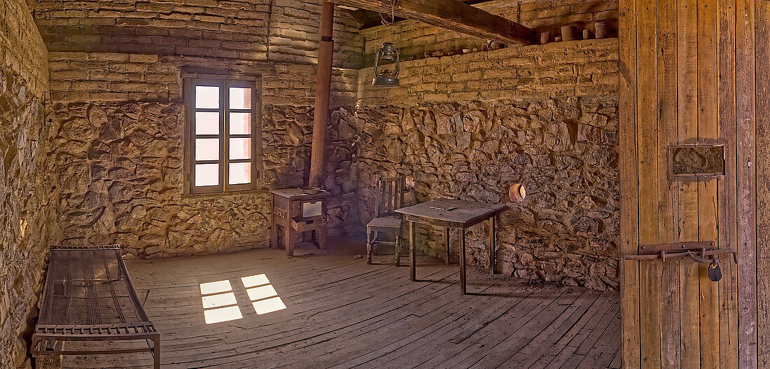 Historische Hütte von Henry Wickenburg, der Ende des 19. Jahrhunderts die gleichnamige Stadt in Arizona gründete, Wickenburg, Arizona, Vereinigte Staaten von Amerika, Nordamerika