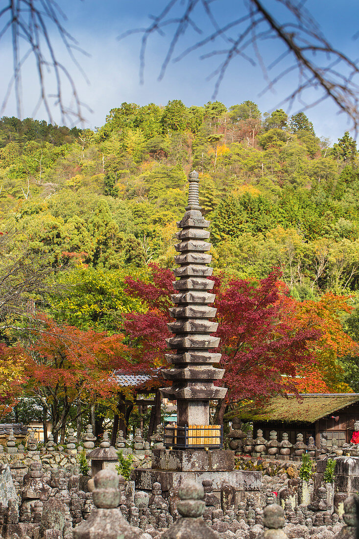 Adashino Nenbutsu-Ji Temple, Arashiyama, Kyoto, Japan, Asia