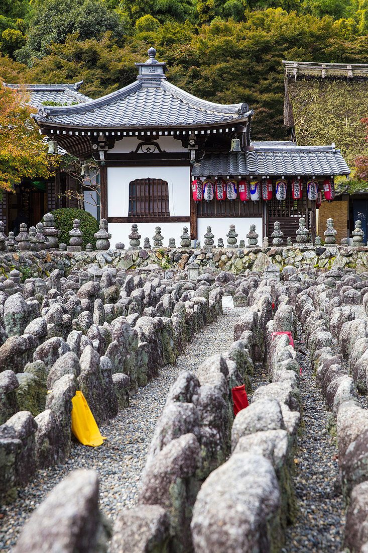 Adashino Nenbutsu-Ji Temple, Arashiyama, Kyoto, Japan, Asia