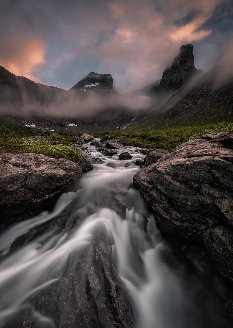 Romsdalen, Romsdal, Nationalpark, Landkreis M? Re og Romsdal, Vestlandet, Norwegen, Nordeuropa, Europa,