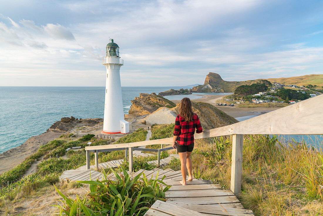 Castlepoint Leuchtturm, Wairarapa-Region, Nordinsel, Neuseeland