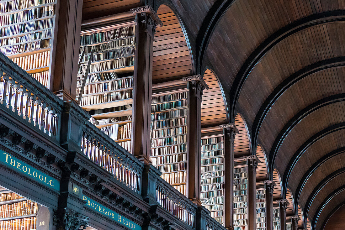 Trinity College Bibliothek, Dublin, Irland, Europa