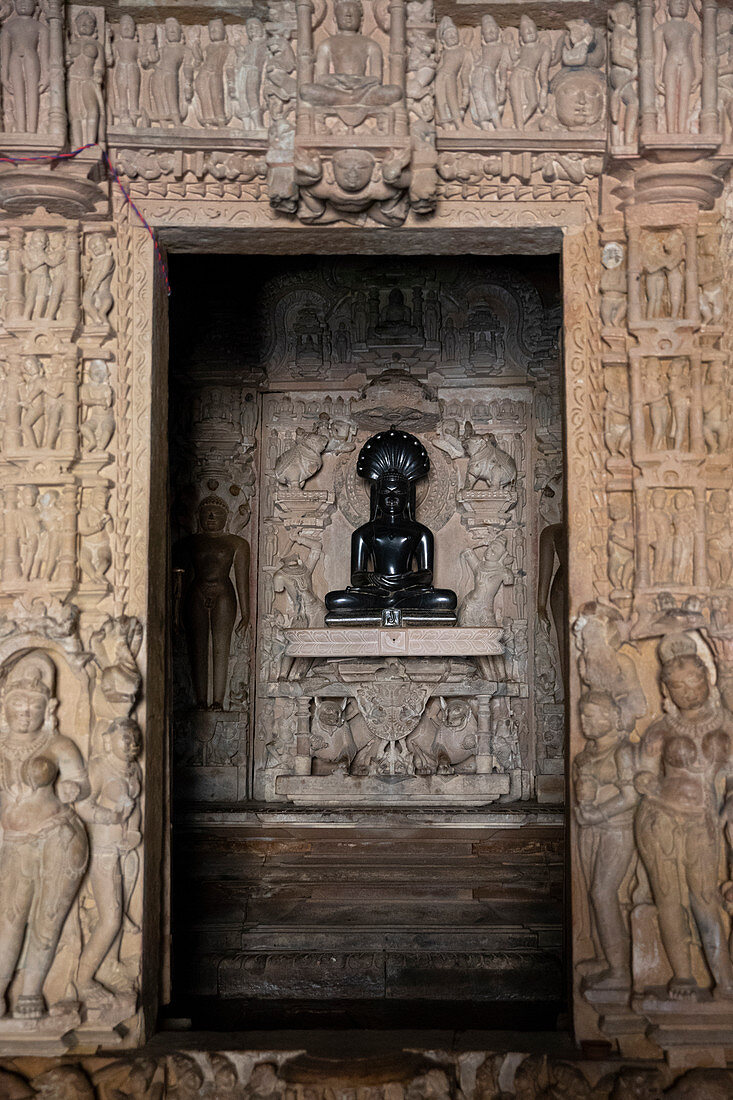 Asia,India,Uttar Pradesh, Khajuraho district, Jain temple.