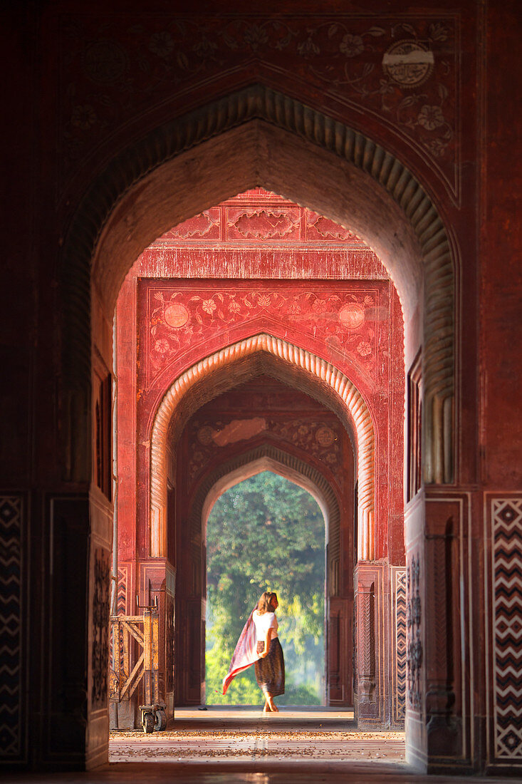 Asien, Indien, Uttar Pradesh, Agra Bezirk. Taj Mahal