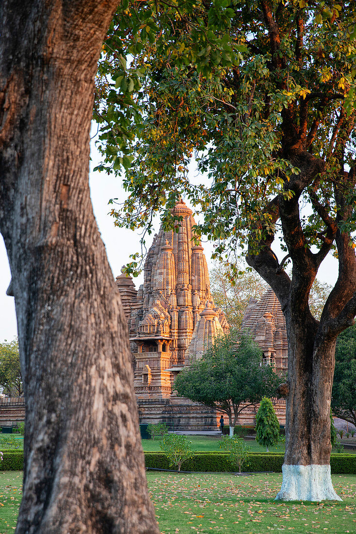 Asien, Indien, Madhya Pradesh, Chhatarpur Bezirk. Kajuraho Denkmalgruppe