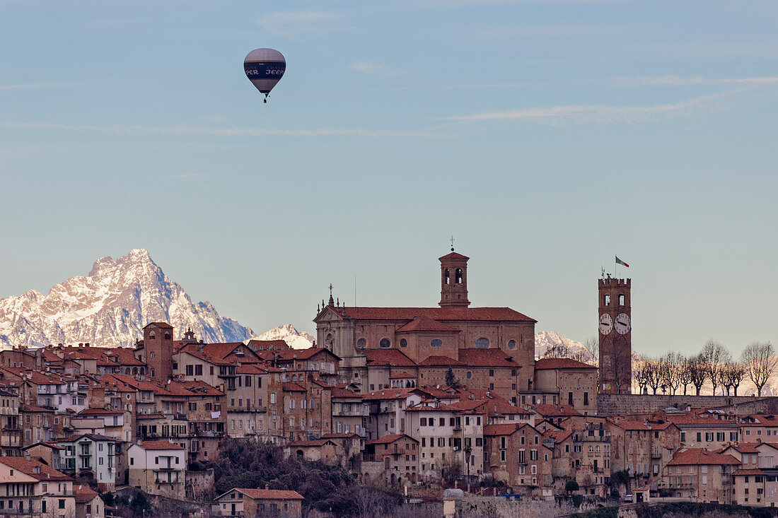 Monregalese, Cuneo district, Mondovi,Piedmont, Italy.International Balloons Meeting of Epiphany to Mondov?
