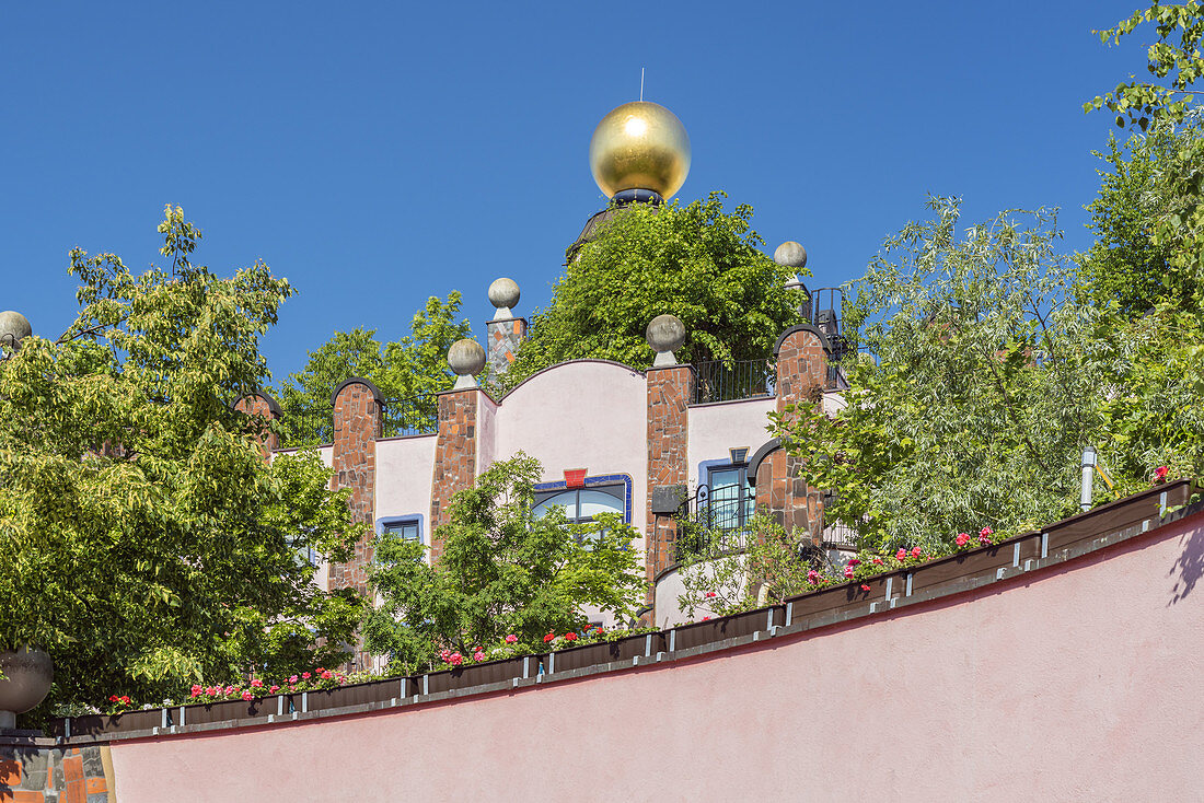 Hundertwasserhaus Grüne Zitadelle von Friedensreich Hundertwasser, Magdeburg, Sachsen-Anhalt