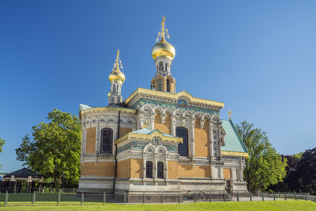 Russische Kapelle auf der Mathildenhöhe in Darmstadt, Südhessen, Hessen