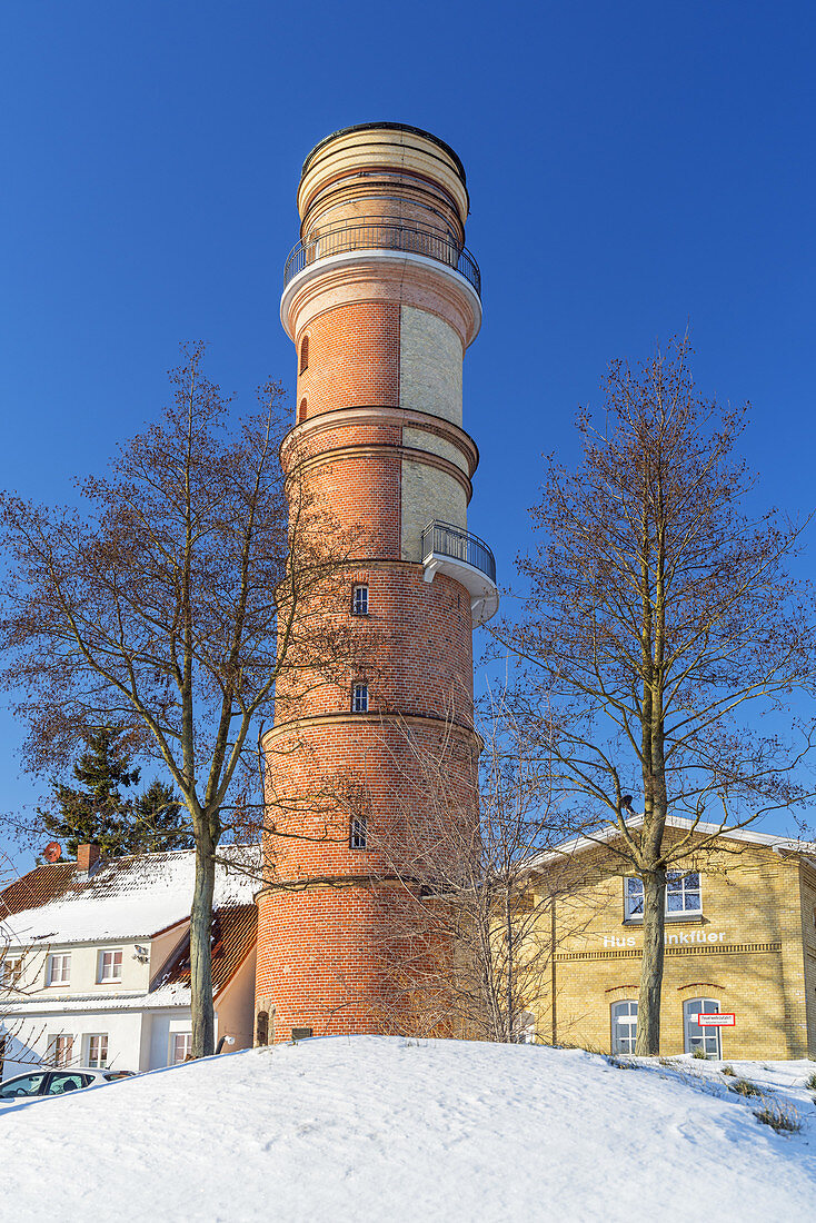 Old lighthouse in Travemünde, Baltic Sea coast, Schleswig-Holstein, Northern Germany