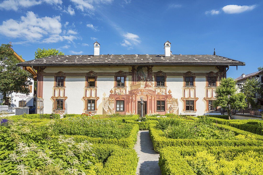 Pilatushaus in Oberammergau, Oberbayern, Bayern, Deutschland