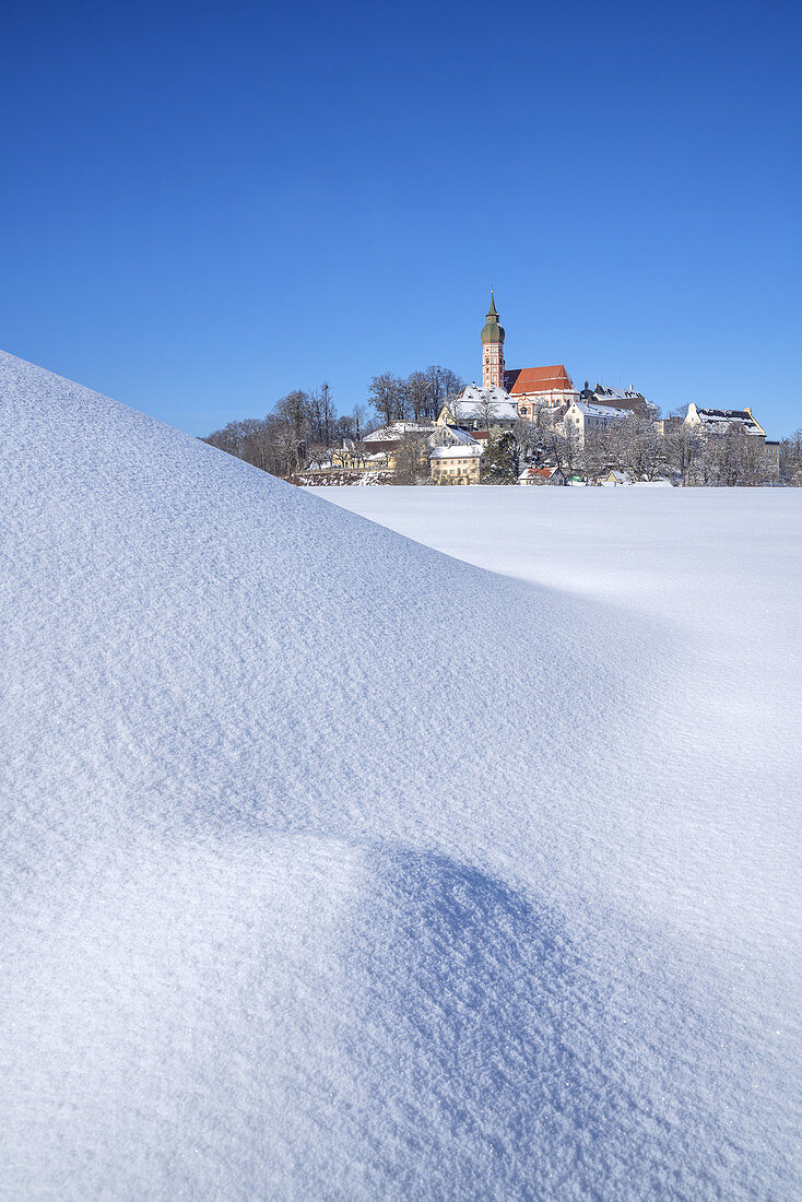 Pilgrimage Church Andechs Monastery on the "Holy Mountain of Bavaria", Fünfseenland, Upper Bavaria, Bavaria