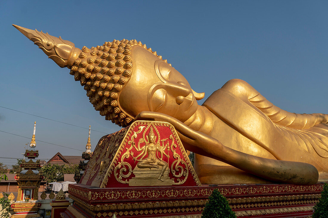 Der Tempel Pha That Luang in Vientiane, Laos