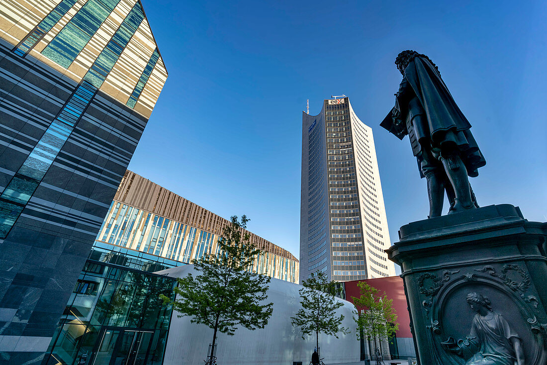 New Augusteum and University, Campus on Augustplatz, Leipzig, Saxony, Germany