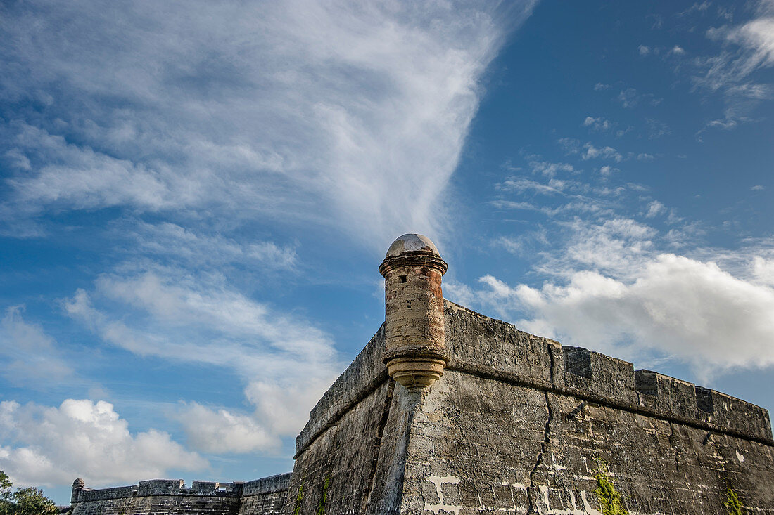 Tower of Castillo de San Marcos in St. Augustine, USA