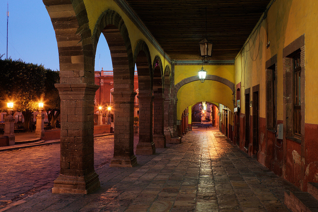 Old World Colonnade,San Miguel de Allende, Guanajuato, Mexico