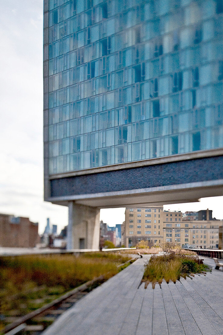 High Line Park und Hotel, New York, USA