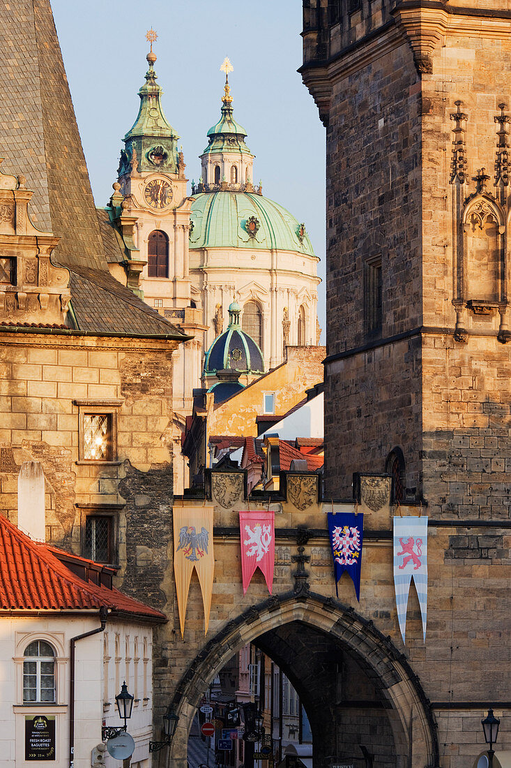 Little Quarter Towers and St Josephs Church, Prague, Czech Republic