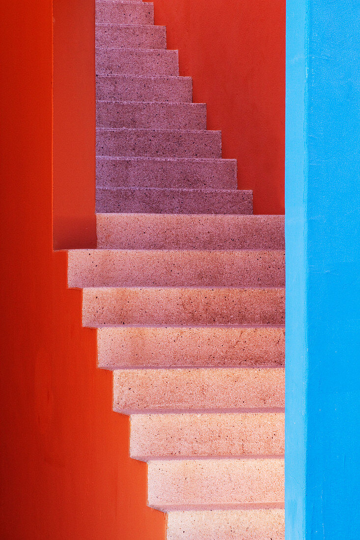 Colorful Stairwell, San Jose Los Cabos, Baja California, Mexico