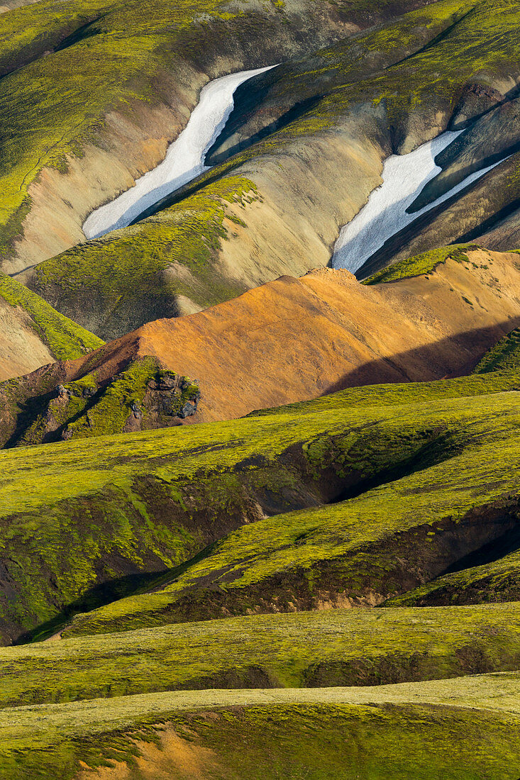 Rhyolith-Berge, Tal von Thor, Island