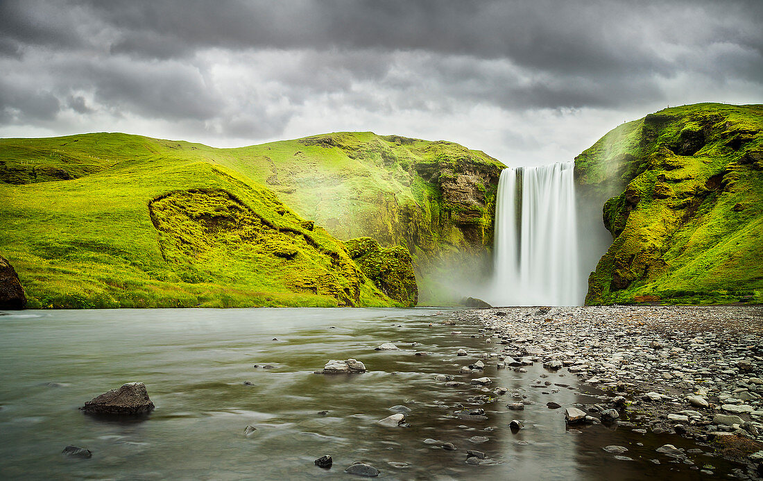 Skogafoss Wasserfall, Island