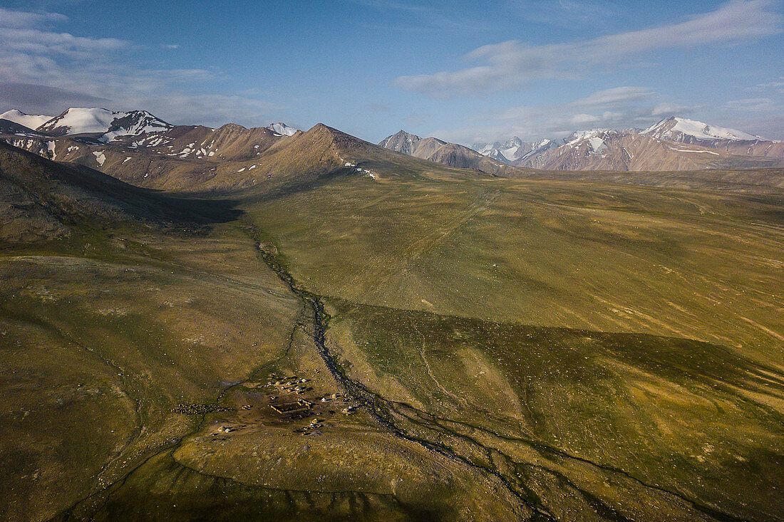 Kirgisische Siedlung im Pamir, Afghanistan, Asien