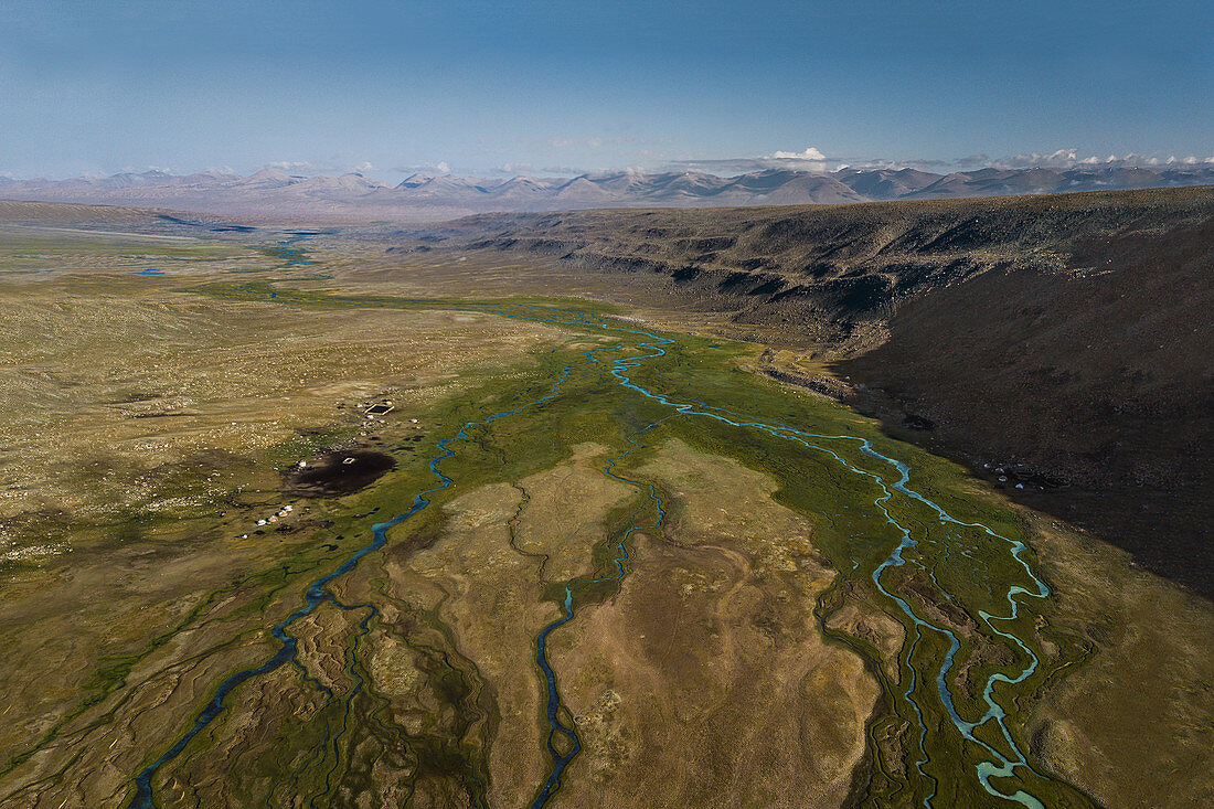 Gebirgsfluss im Pamir, Afghanistan, Asien