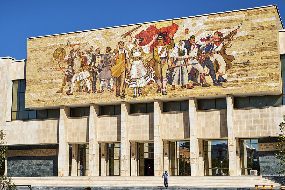 Geschichtsmuseum, Skanderbeg-Platz, Tirana, Albanien, Europa