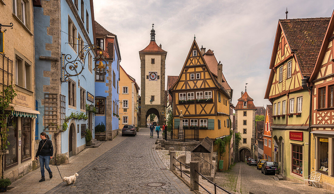 Rothenburg ob der Tauber, Bayern, Deutschland, Deutschland, Europa