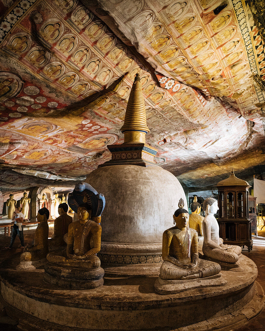 Dambulla-Felsen-Höhlentempel, UNESCO-Welterbestätte, Zentralprovinz, Sri Lanka, Asien