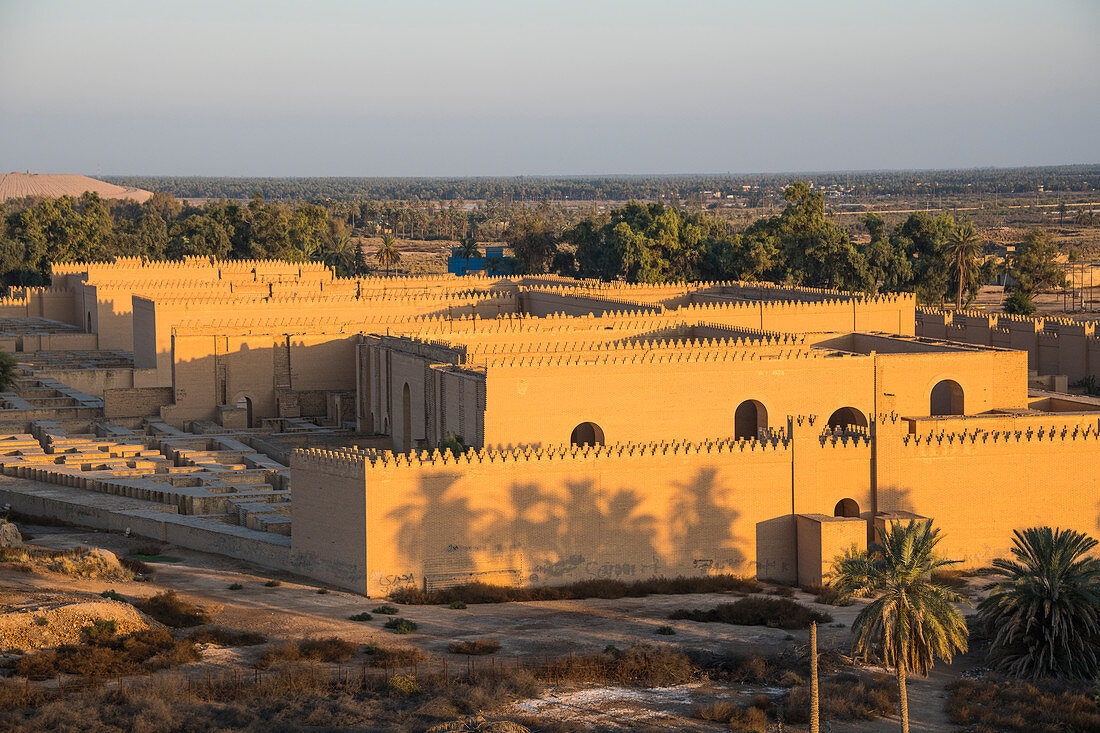 Blick über die Stadt Babylon, Irak, Naher Osten