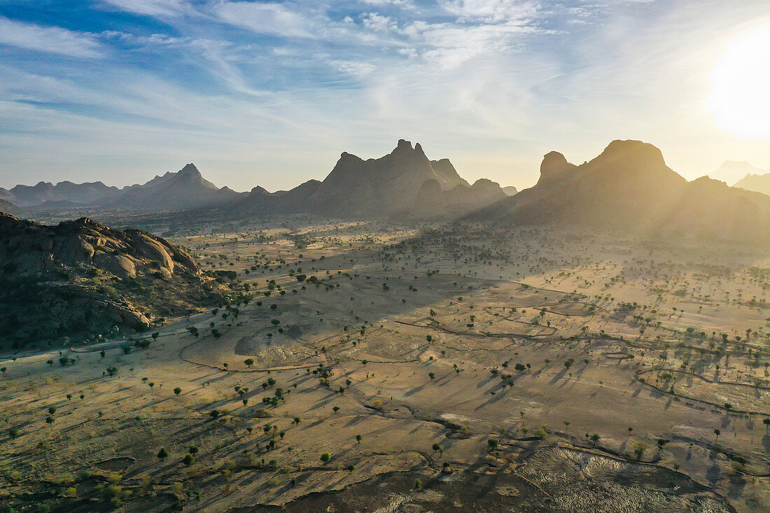 Gebirgslandschaft, Sahel, Tschad, Afrika