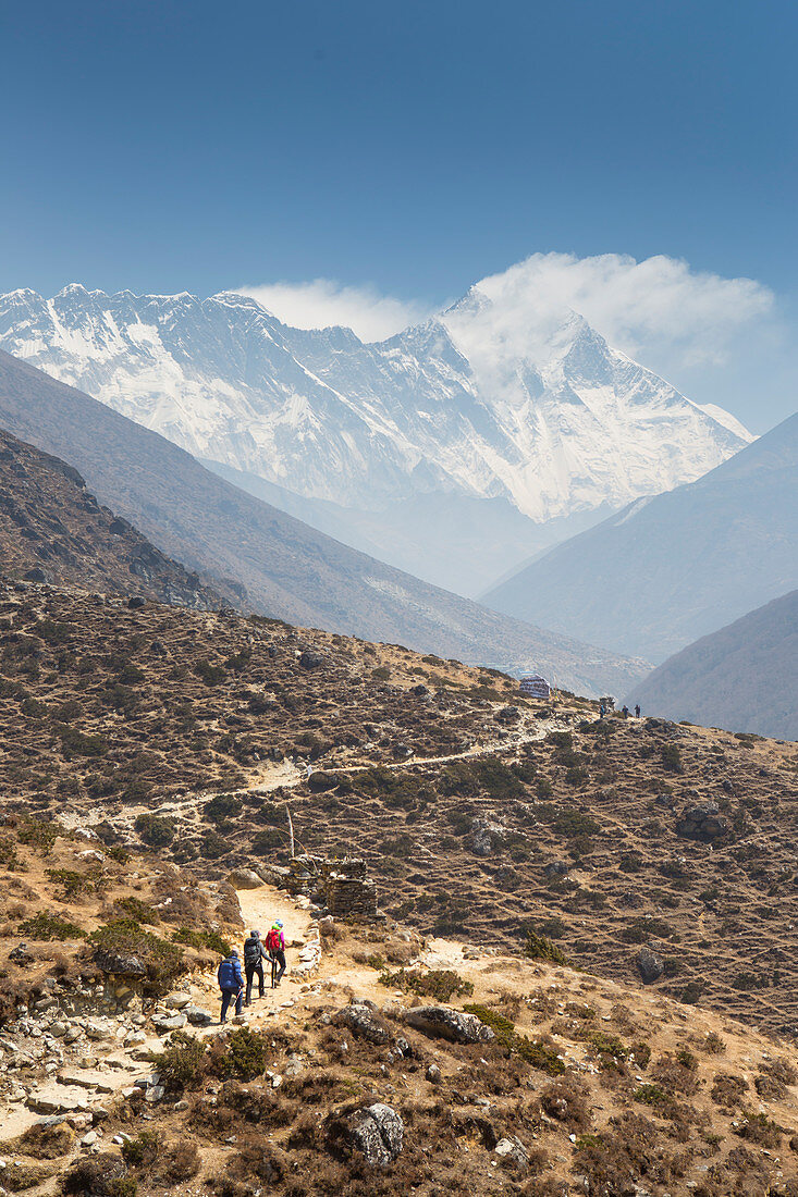 Der Weg zum Everest Base Camp (EBC), im nepalesischen Himalaya