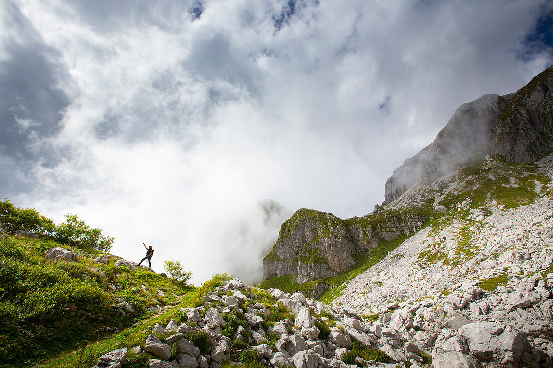 Triglav-Nationalparks, der auf Krn-Berg, Slowenien